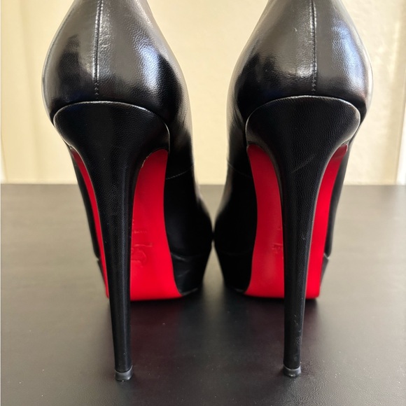 👠 Christian Louboutin Black Leather Platform Pumps main image 7